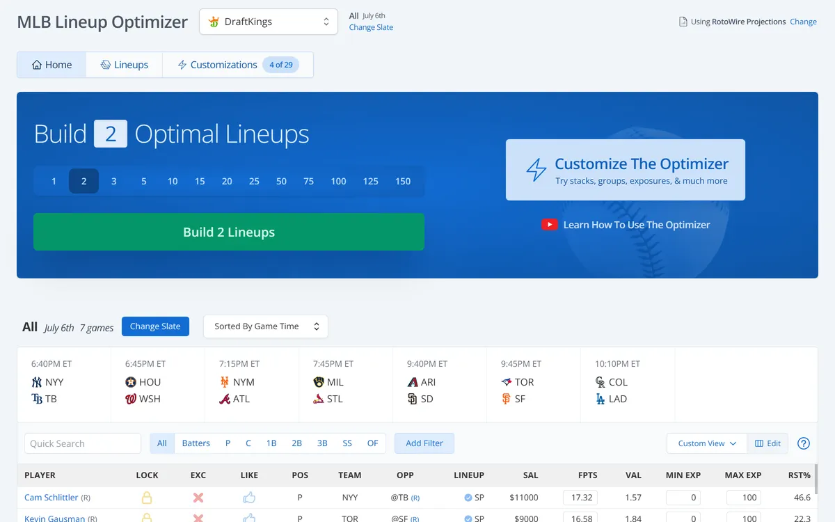 DFS Optimizer screenshot